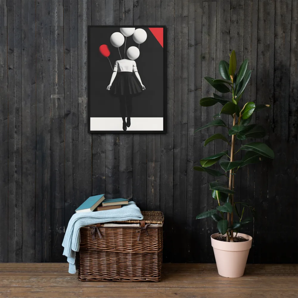 Suspended in Mystery | Canvas with Black Frame | 20″×28″