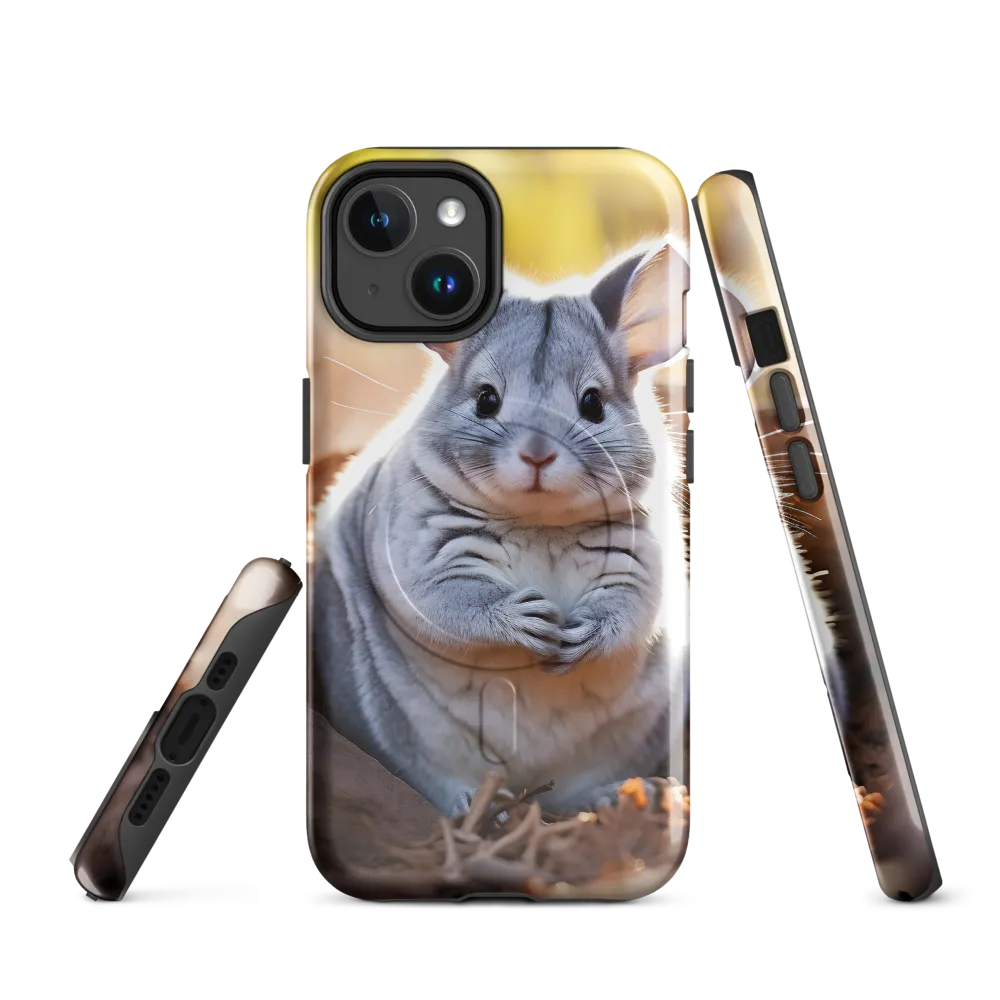 Gentle Whispers of Nature: The Chinchilla | Phone Case |  14 | MagSafe® Tough Case | Glossy