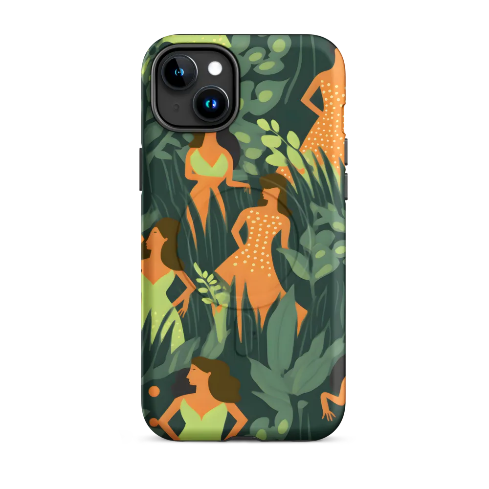 Playful Harmony in Patterns | Phone Case |  15 Plus | MagSafe® Tough Case | Matte