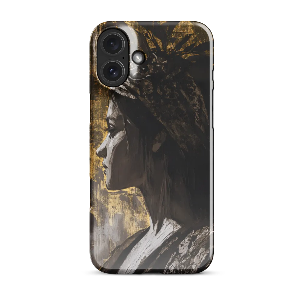 Golden Elegance: A Modern Profile Portrait