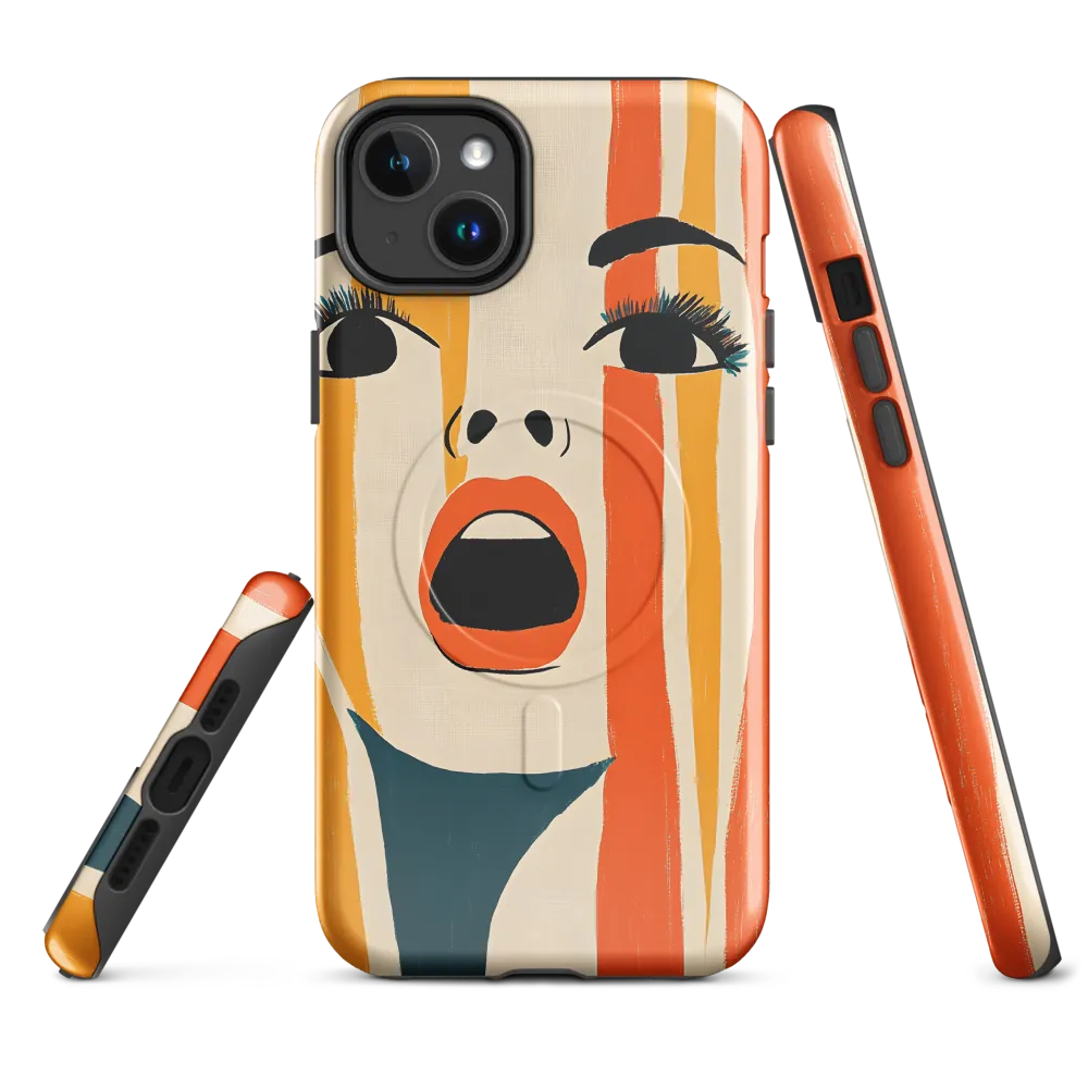 Vivid Expression | Phone Case |  14 Plus | MagSafe® Tough Case | Glossy