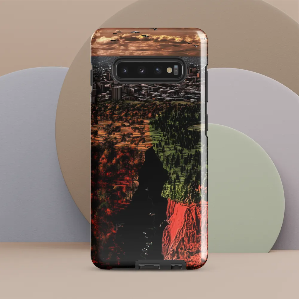 Harmony and Dissonance: A Landscape of Contrasts | Phone Case |  S10 Plus | Tough Case | Glossy