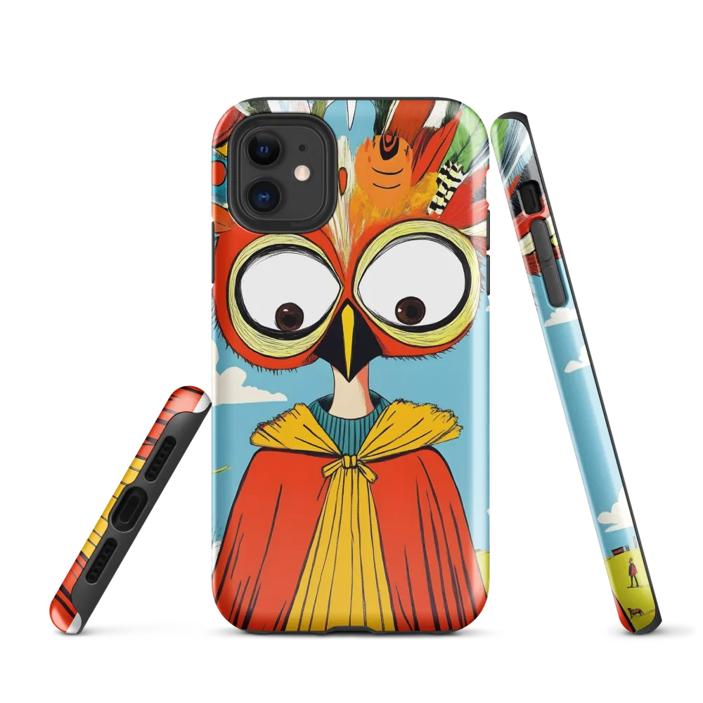 A Whimsical Encounter: The Owl-Human Fusion