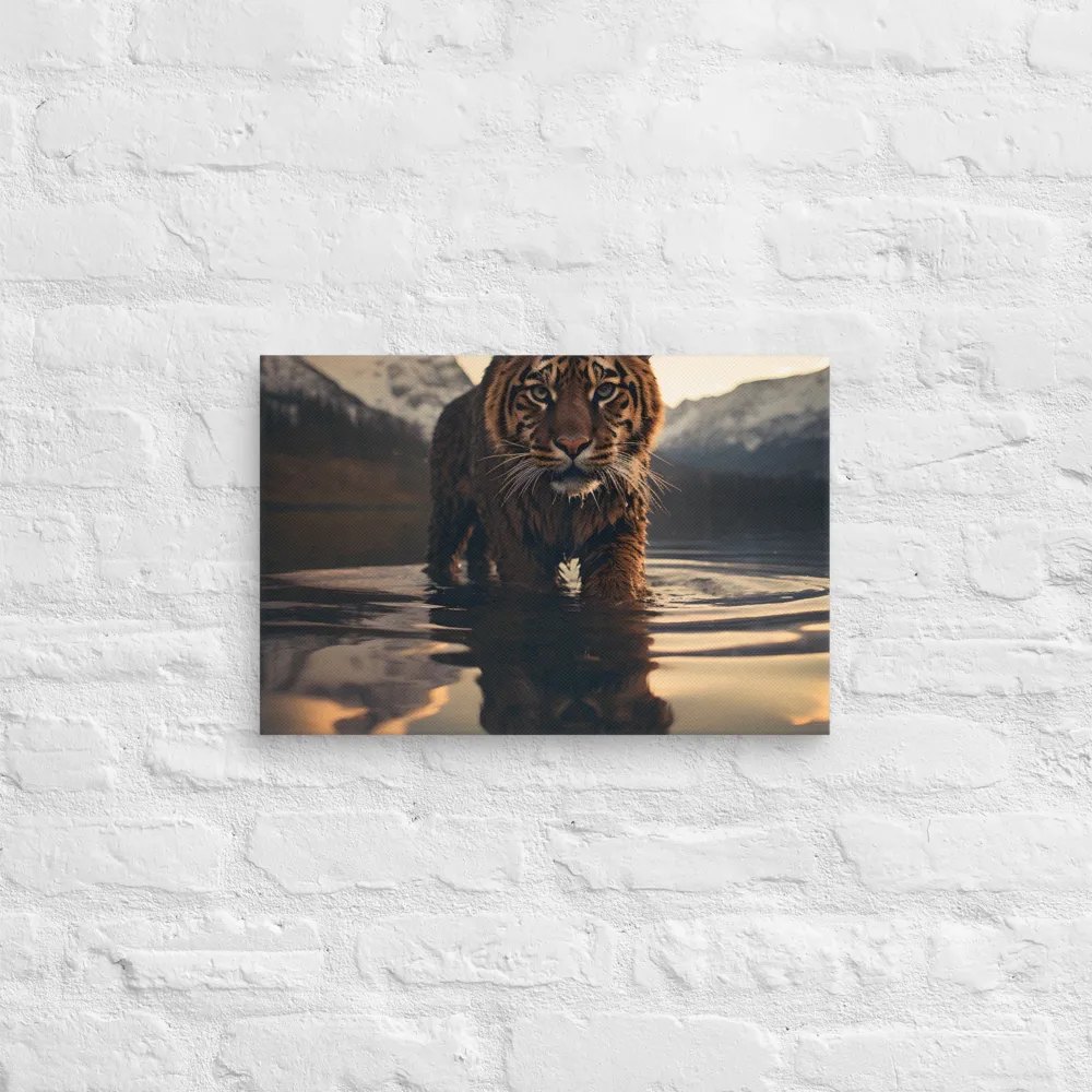 Majestic Reflection: The Tiger's Domain