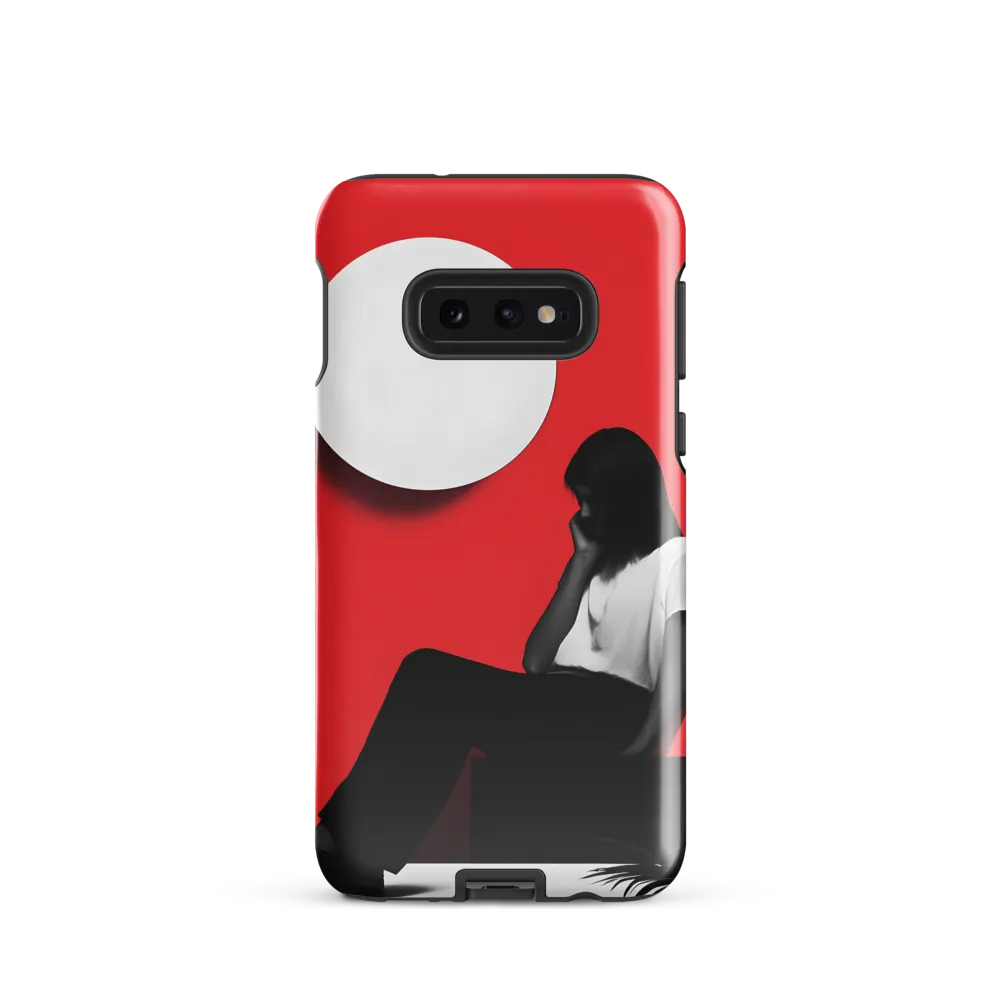 Contemplation in Red | Phone Case |  S10e | Tough Case | Glossy