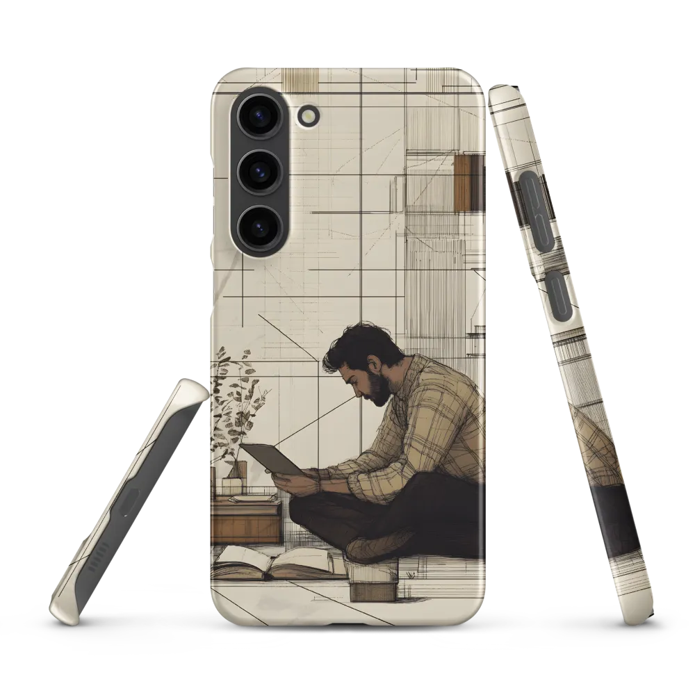 Quiet Reflections in Line | Phone Case |  S23 Plus | Snap Case | Matte