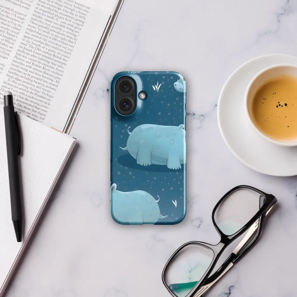 Whimsical Hippo Play | Phone Case