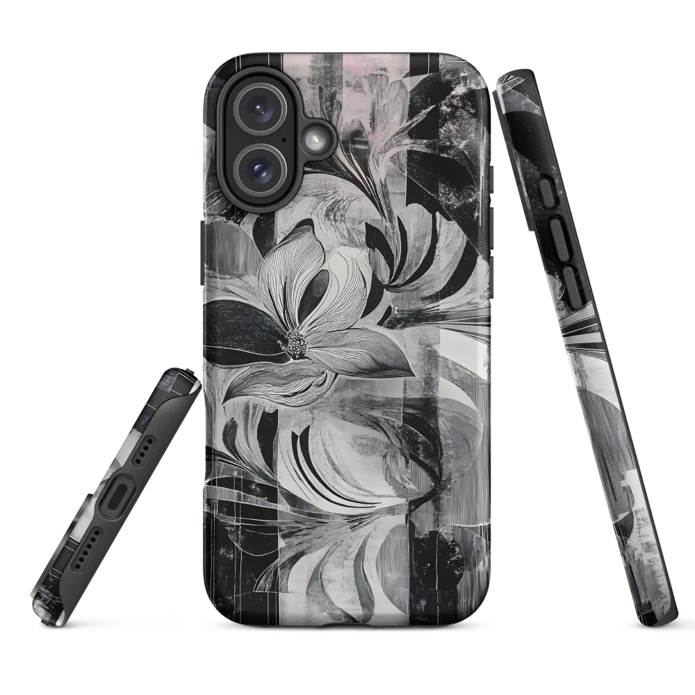 Floral Fusion in Monochrome