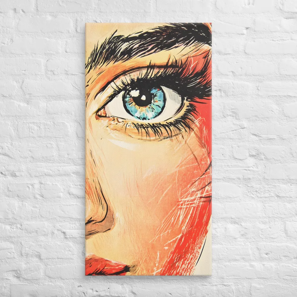Gaze of Emotion | Canvas | 20″×40″