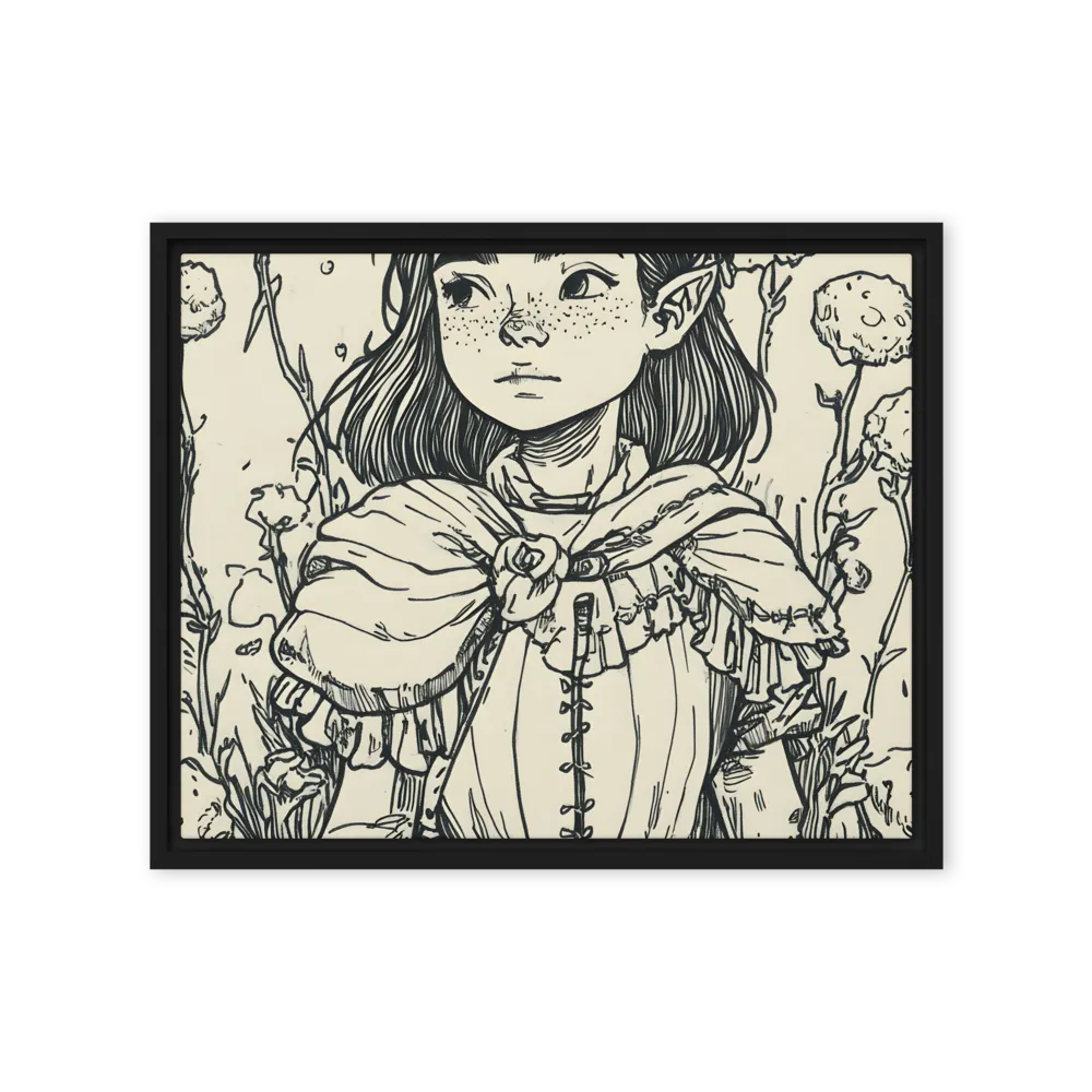 A Young Guardian of Nature | Canvas with Black Frame | 16″×20″