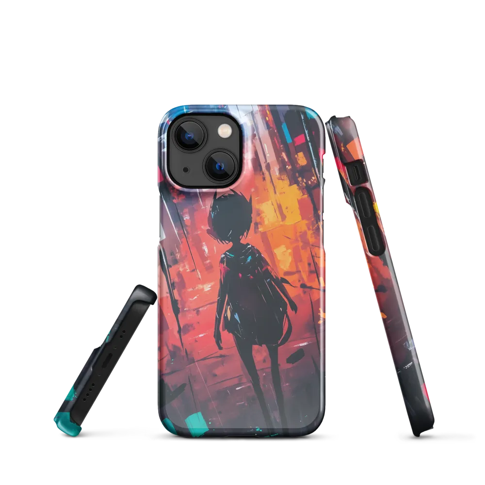 Silhouette in the Urban Abyss | Phone Case |  13 Mini | Snap Case | Glossy
