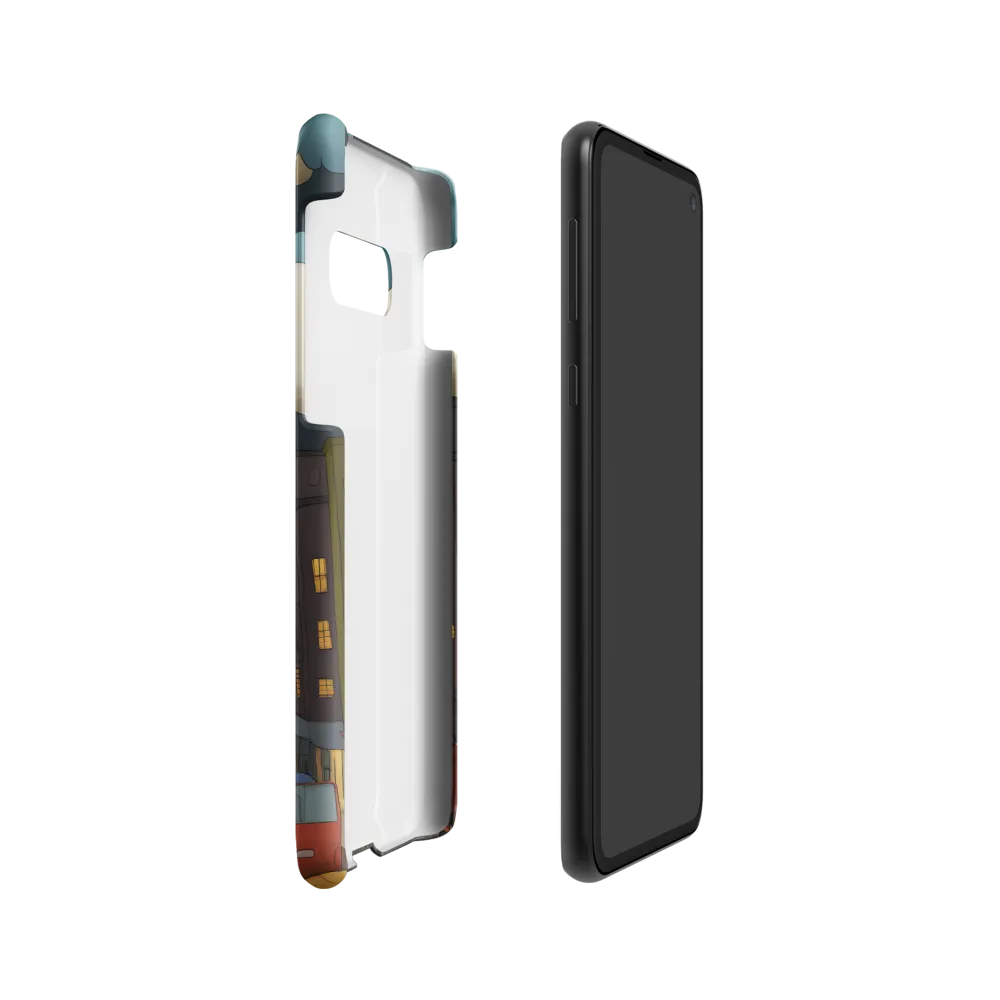 Urban Symphony: A City Awakens at Dusk | Phone Case |  S10e | Snap Case | Matte