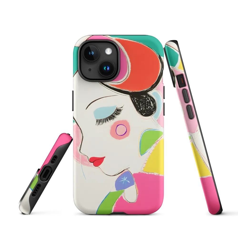 Whimsical Portrait in Colorful Abstraction