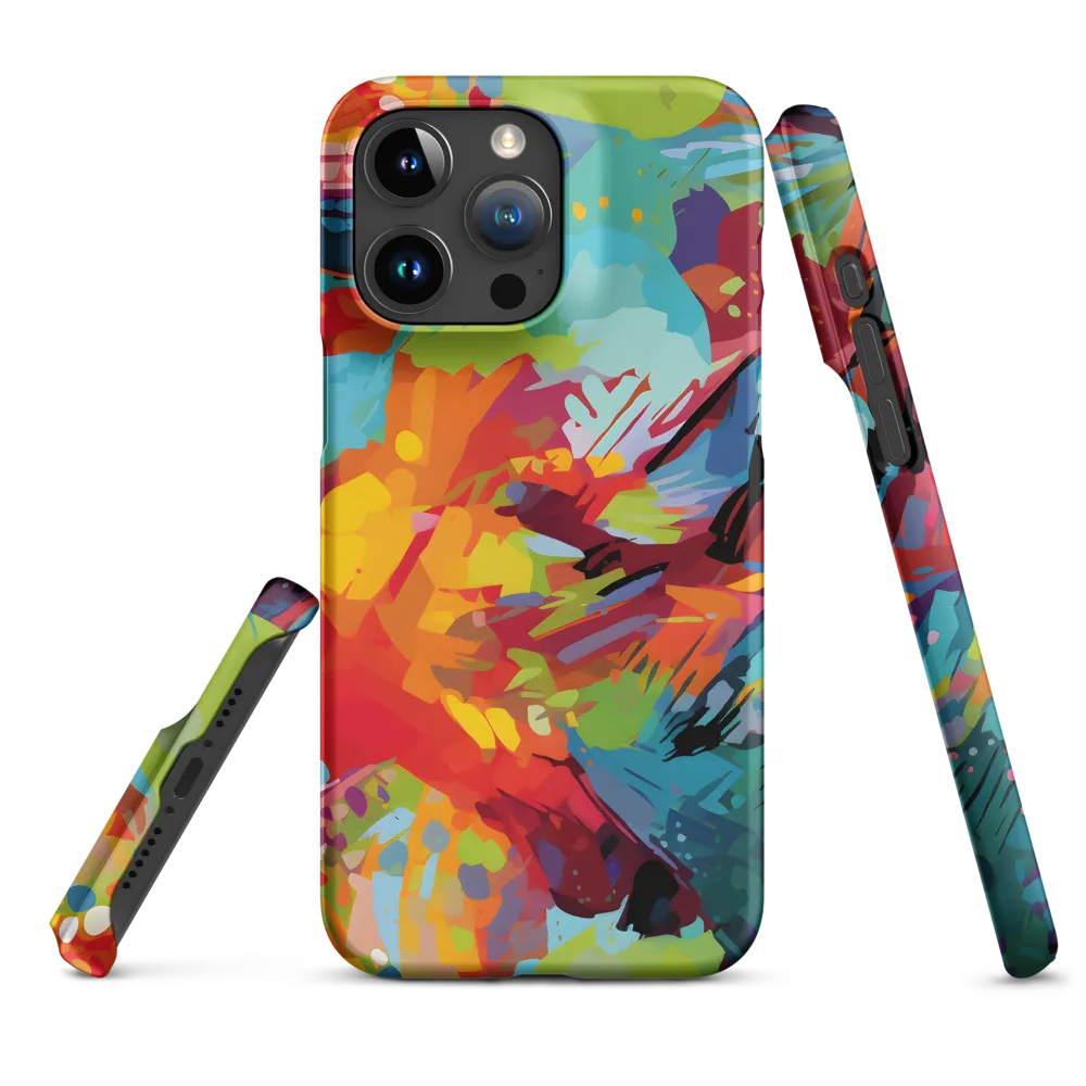 Colorful Lizard: An Abstract Adventure | Phone Case |  15 Pro Max | Snap Case | Matte