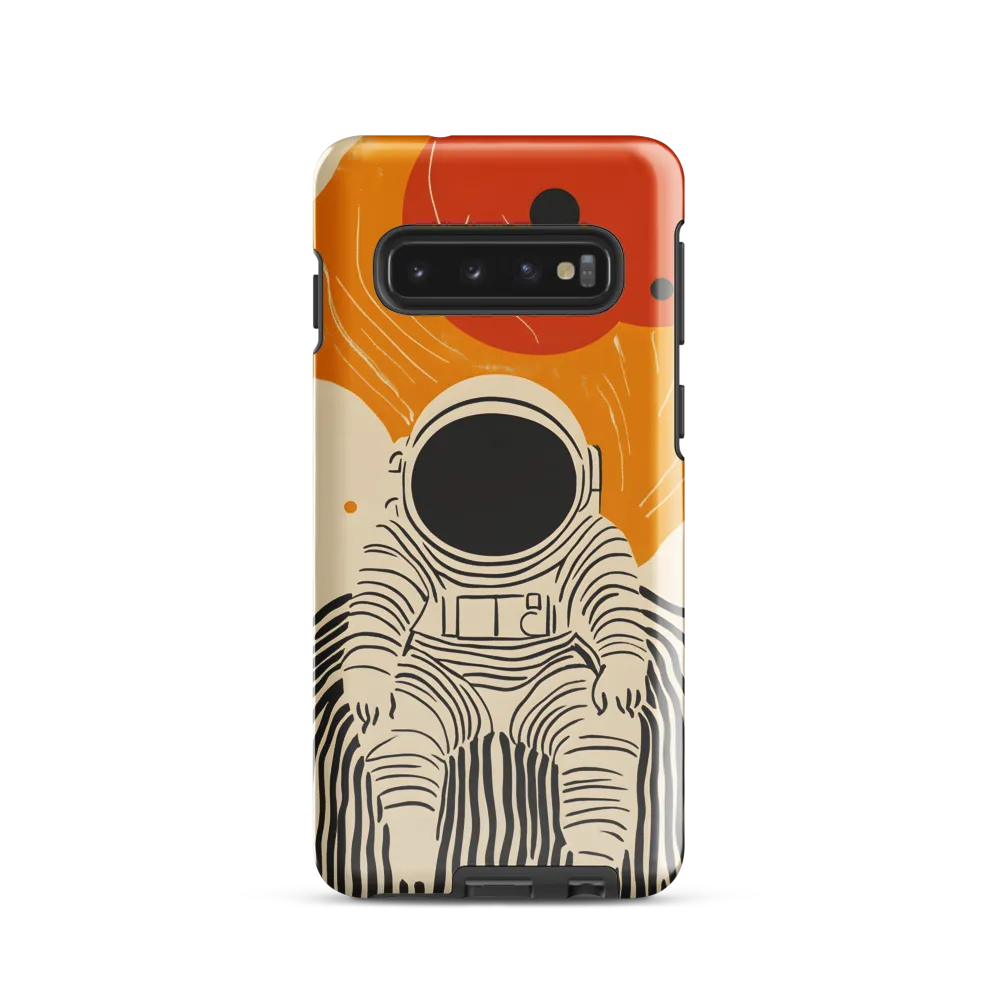 Astronaut in Cosmic Thoughts | Phone Case |  S10 | Tough Case | Glossy