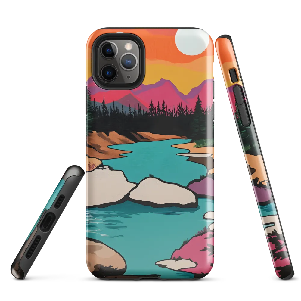 Dual Suns Over Serene Waters | Phone Case |  11 Pro Max | Tough Case | Glossy