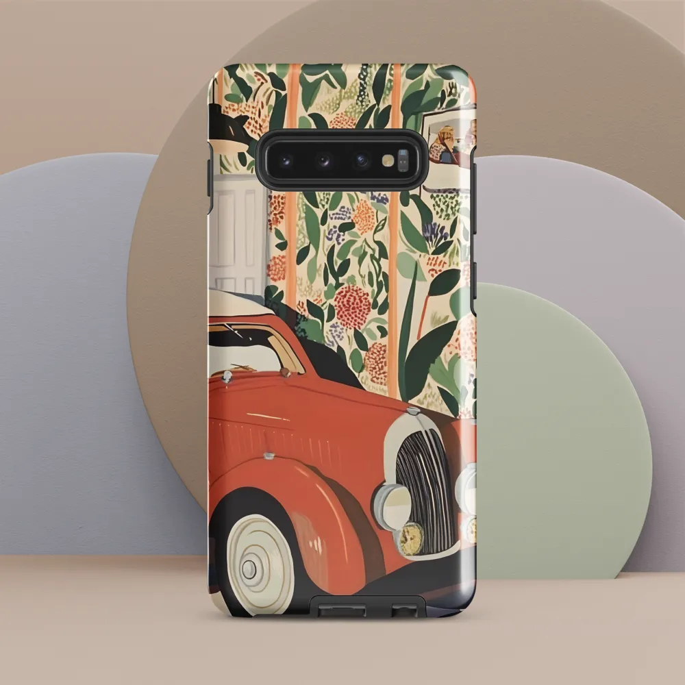 Vintage Charm: A Modern Encounter | Phone Case |  S10 Plus | Tough Case | Glossy