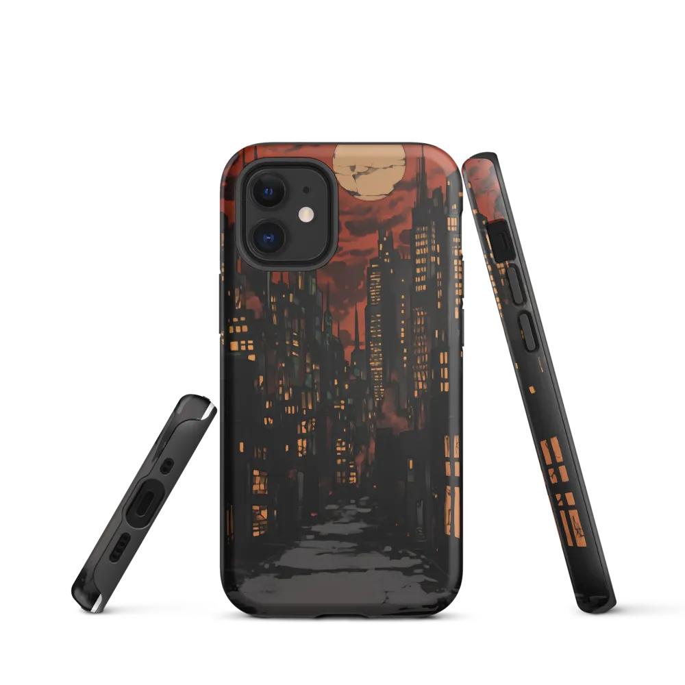 City of Shadows: An Urban Nocturne | Phone Case |  12 mini | Tough Case | Matte