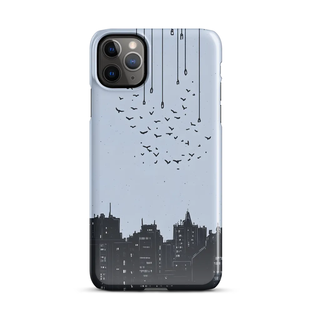 Elevated Serenity: A Minimalist Cityscape | Phone Case |  11 Pro Max | Snap Case | Glossy