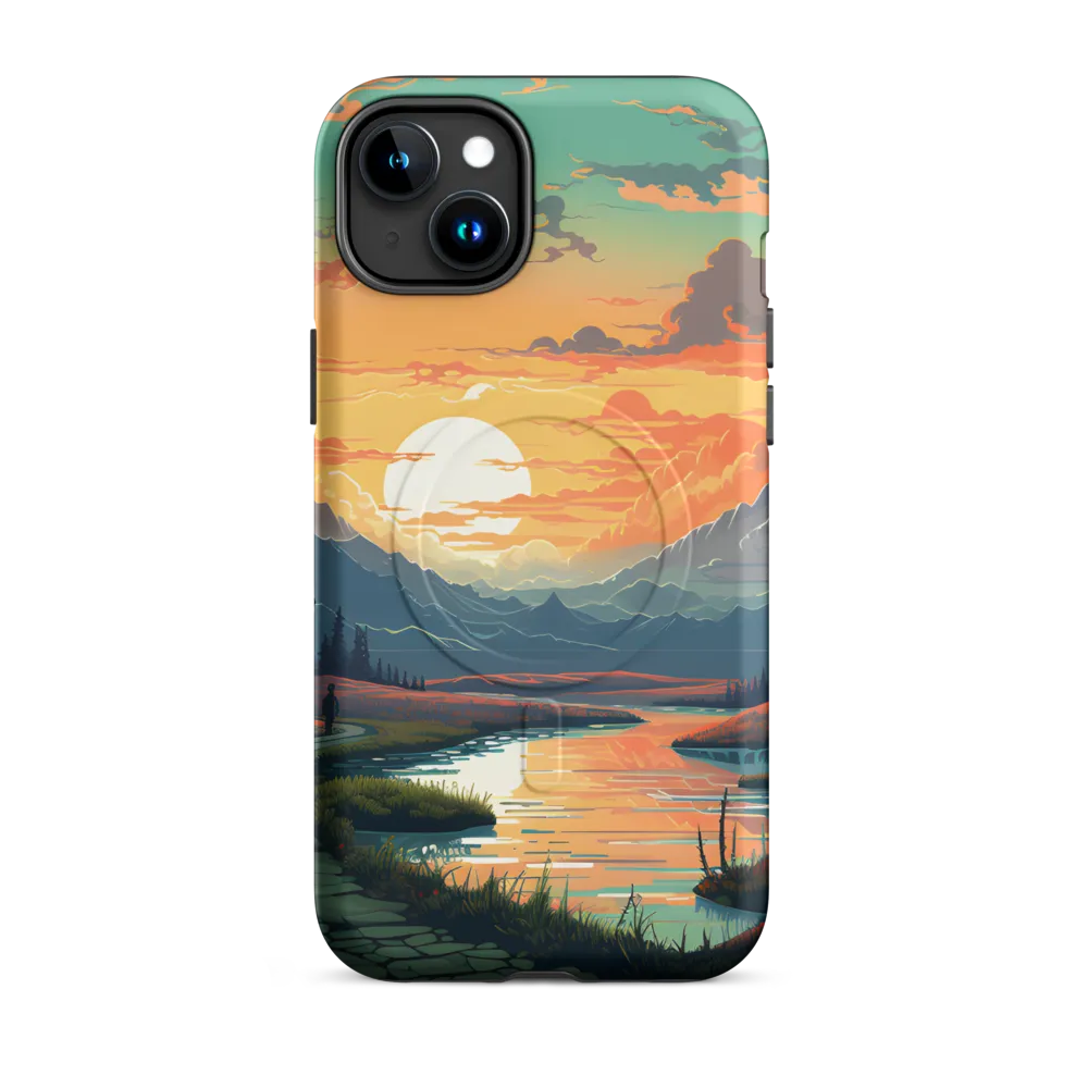 Serenity at Dusk | Phone Case |  15 Plus | MagSafe® Tough Case | Matte