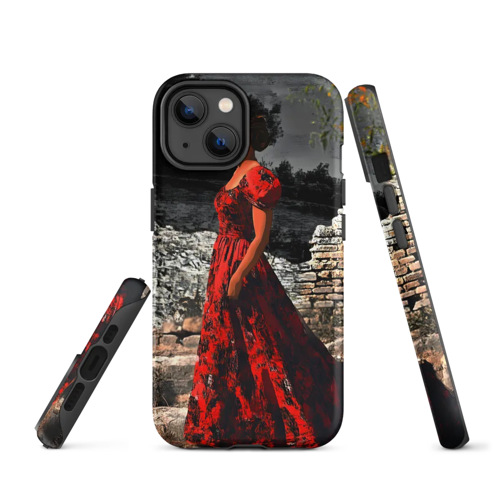 Elegance in Red | Phone Case |  14 | Tough Case | Matte