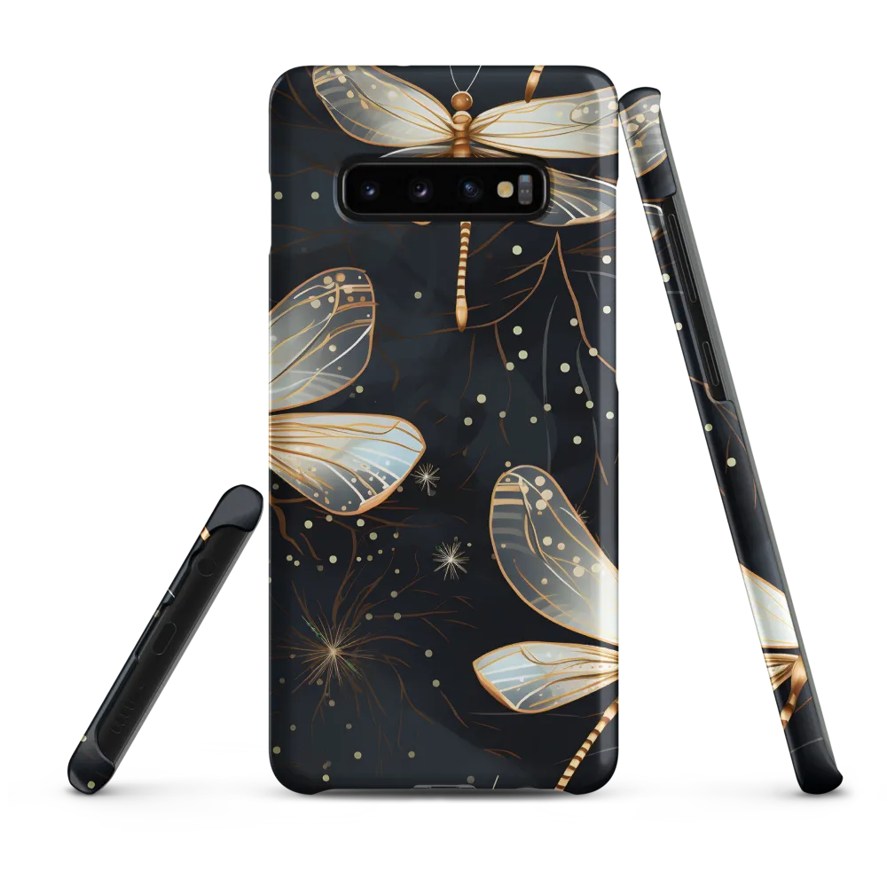 Ethereal Dance: Dragonflies in a Midnight Garden