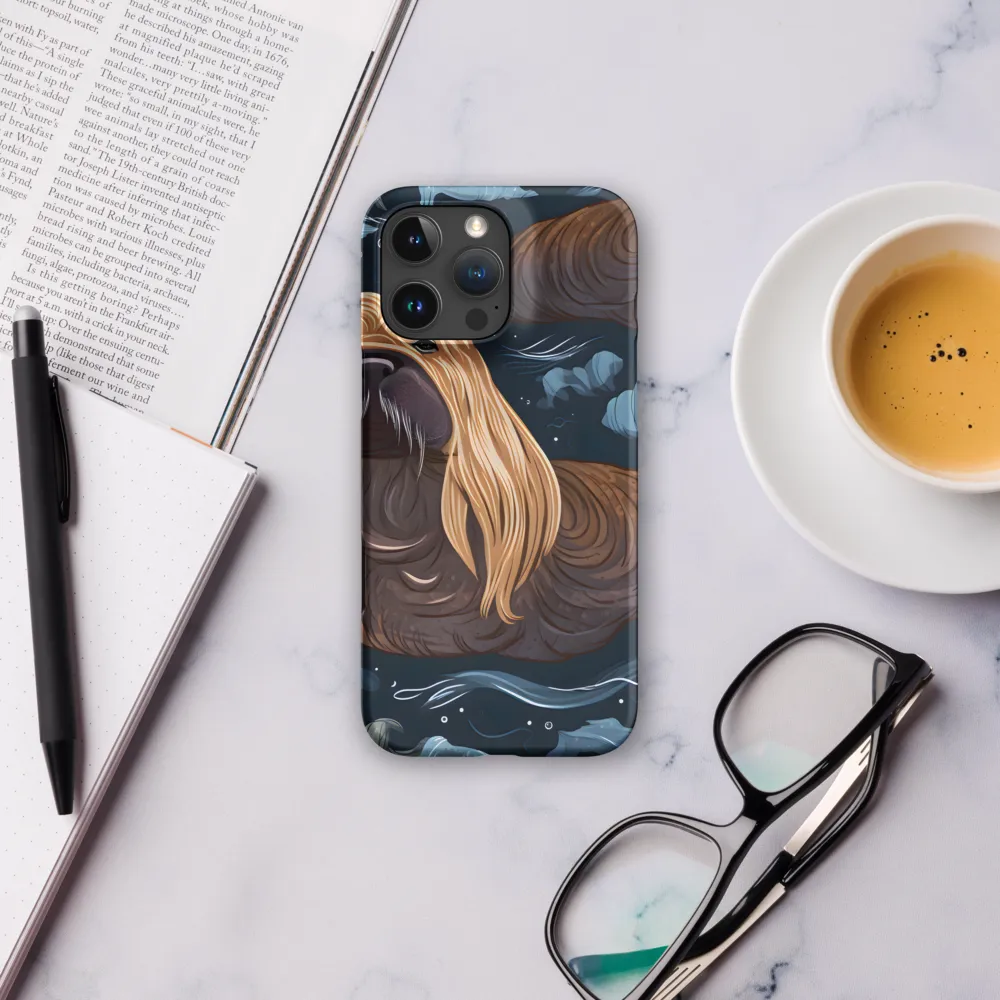 Whimsical Walruses in Deep Blue