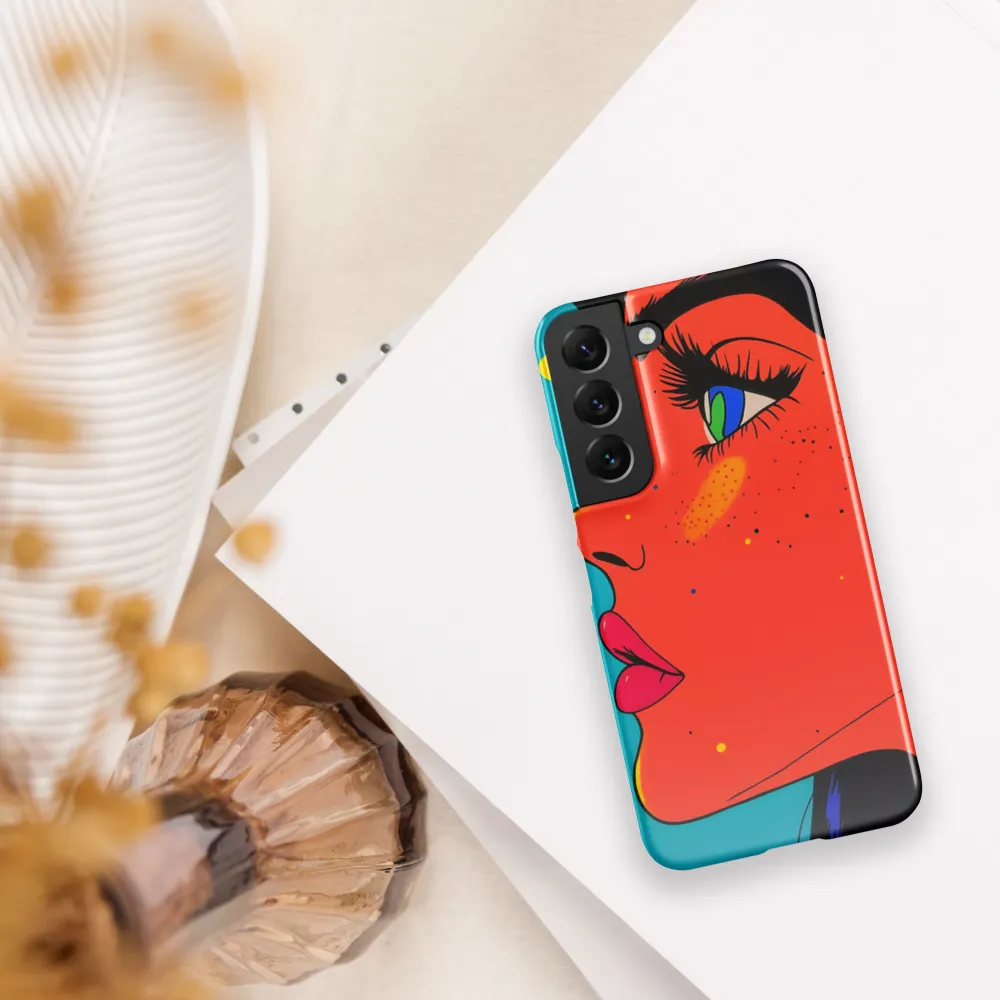 Vibrant Feminine Profile in Pop Art