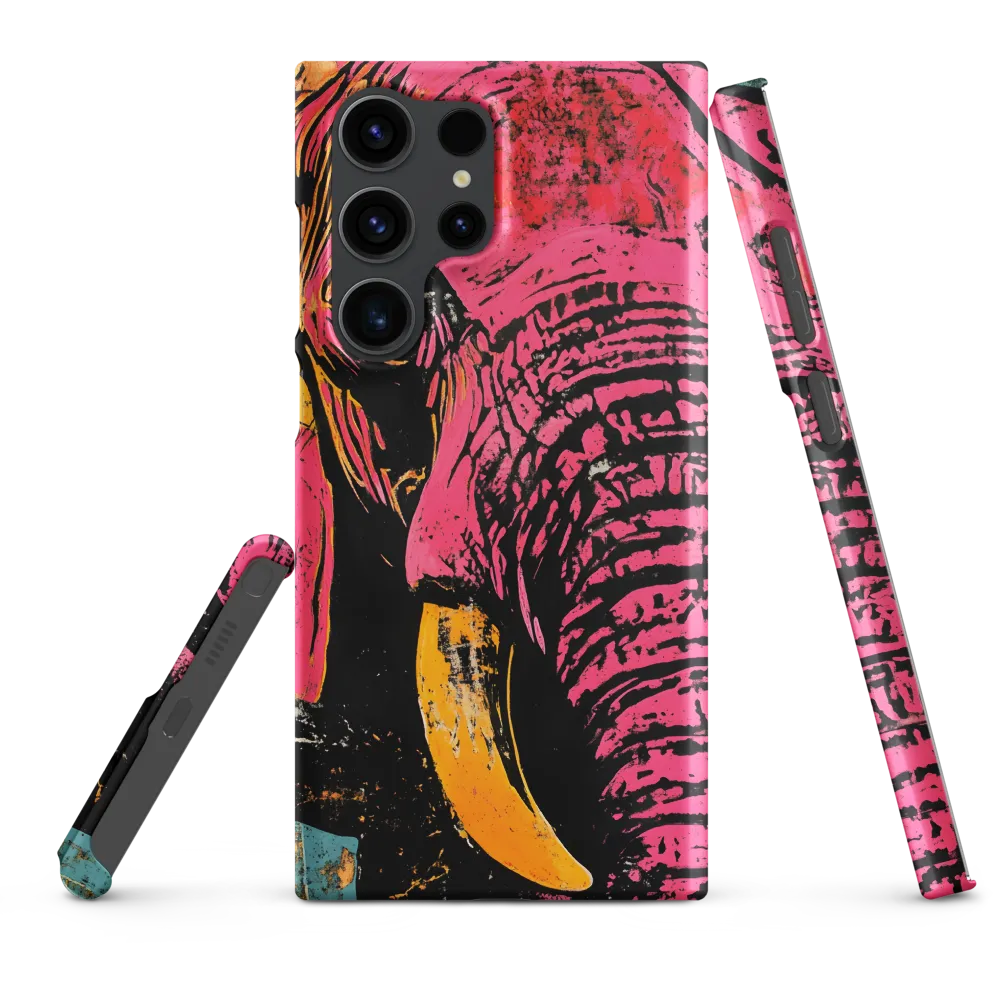 Bold Encounter: The Vibrant Elephant | Phone Case |  S23 Ultra | Snap Case | Matte