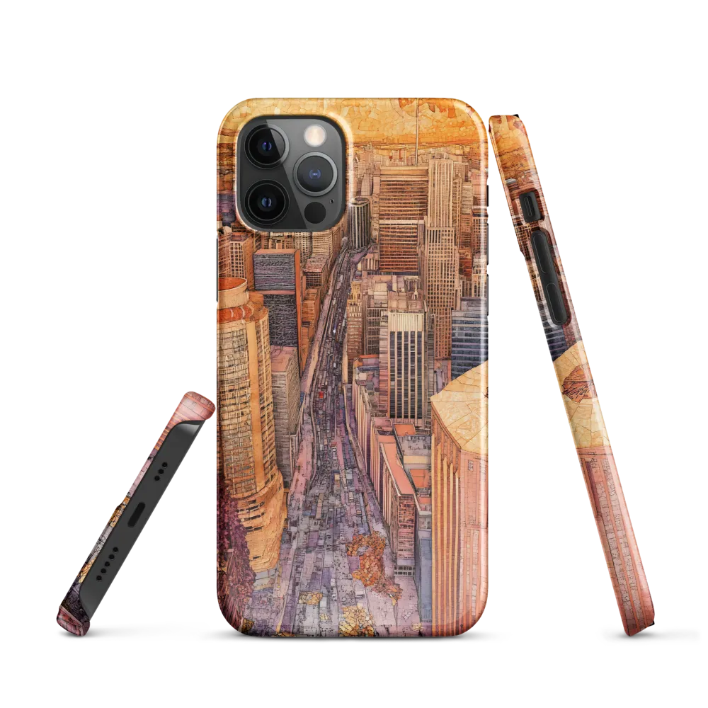 Mosaic Cityscape at Dusk
