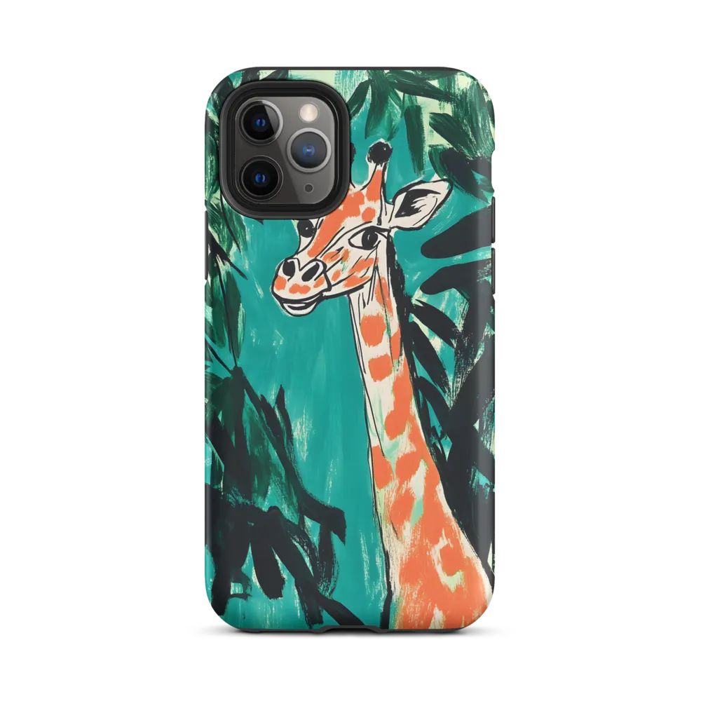 Curious Giraffe in Lush Greenery | Phone Case |  11 Pro | Tough Case | Matte