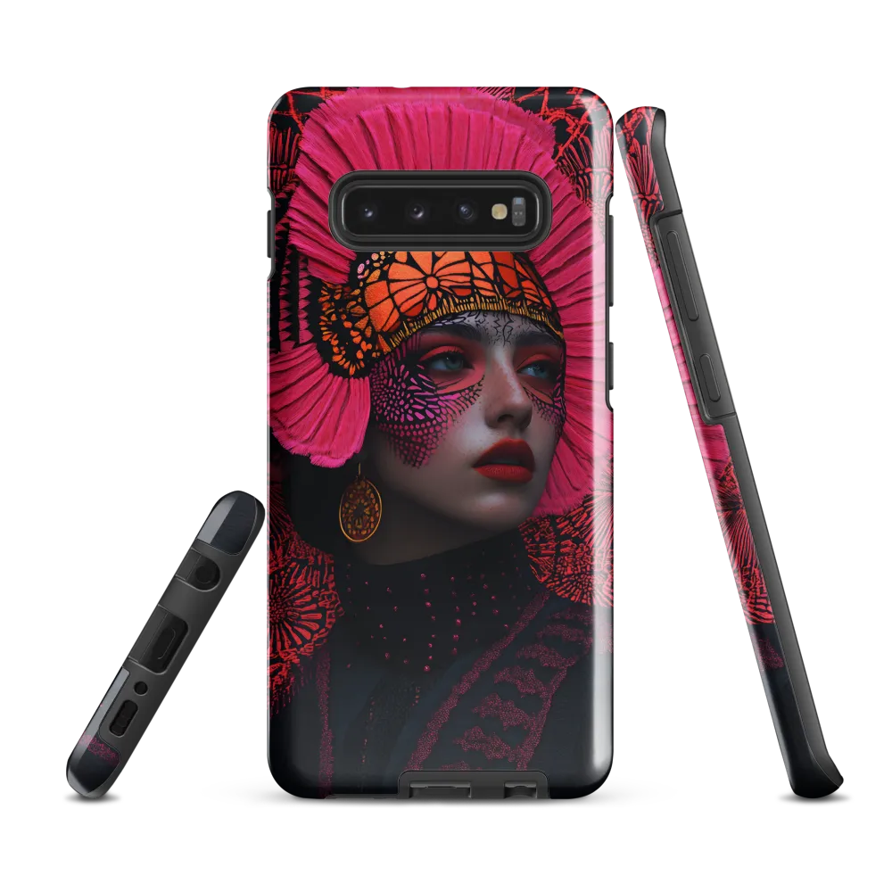 Bold Elegance: A Contemporary Portrait | Phone Case |  S10 Plus | Tough Case | Glossy