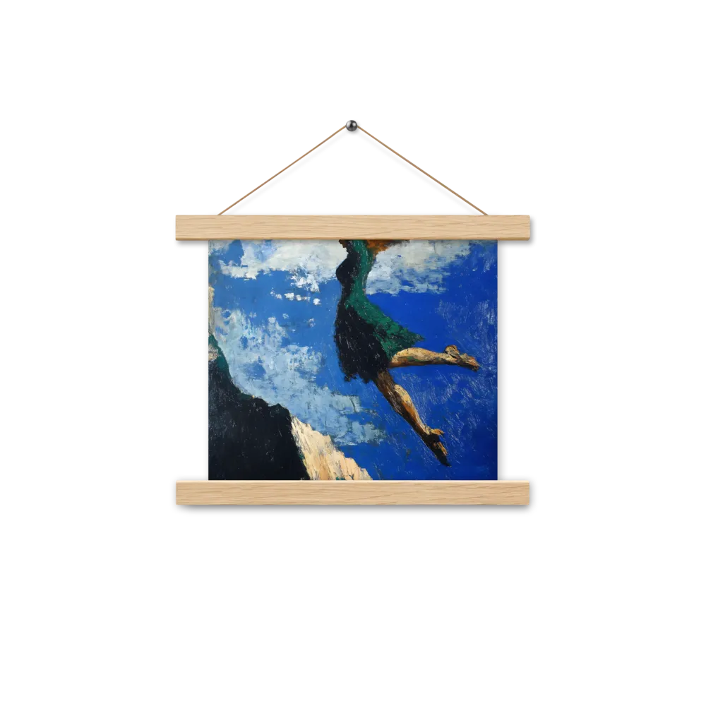 Boundless Ascent | Poster With Oak Wood Hanger | 10″×10″