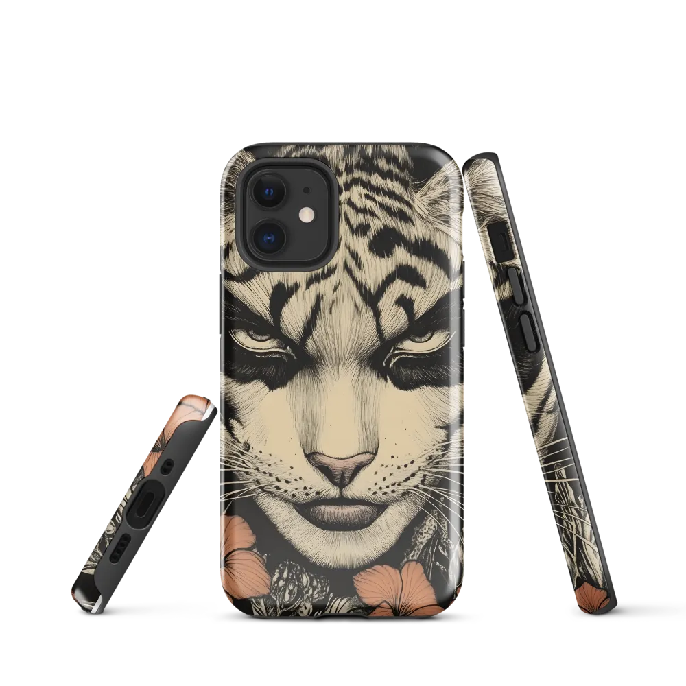 Feline Majesty: The Human-Leopard Connection | Phone Case |  12 mini | Tough Case | Glossy