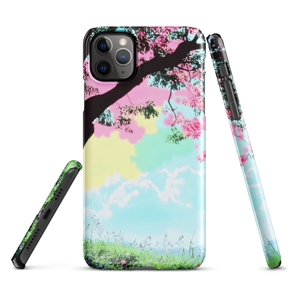 Pastel Dreams: A Surreal Tree Landscape | Phone Case |  11 Pro Max | Snap Case | Glossy