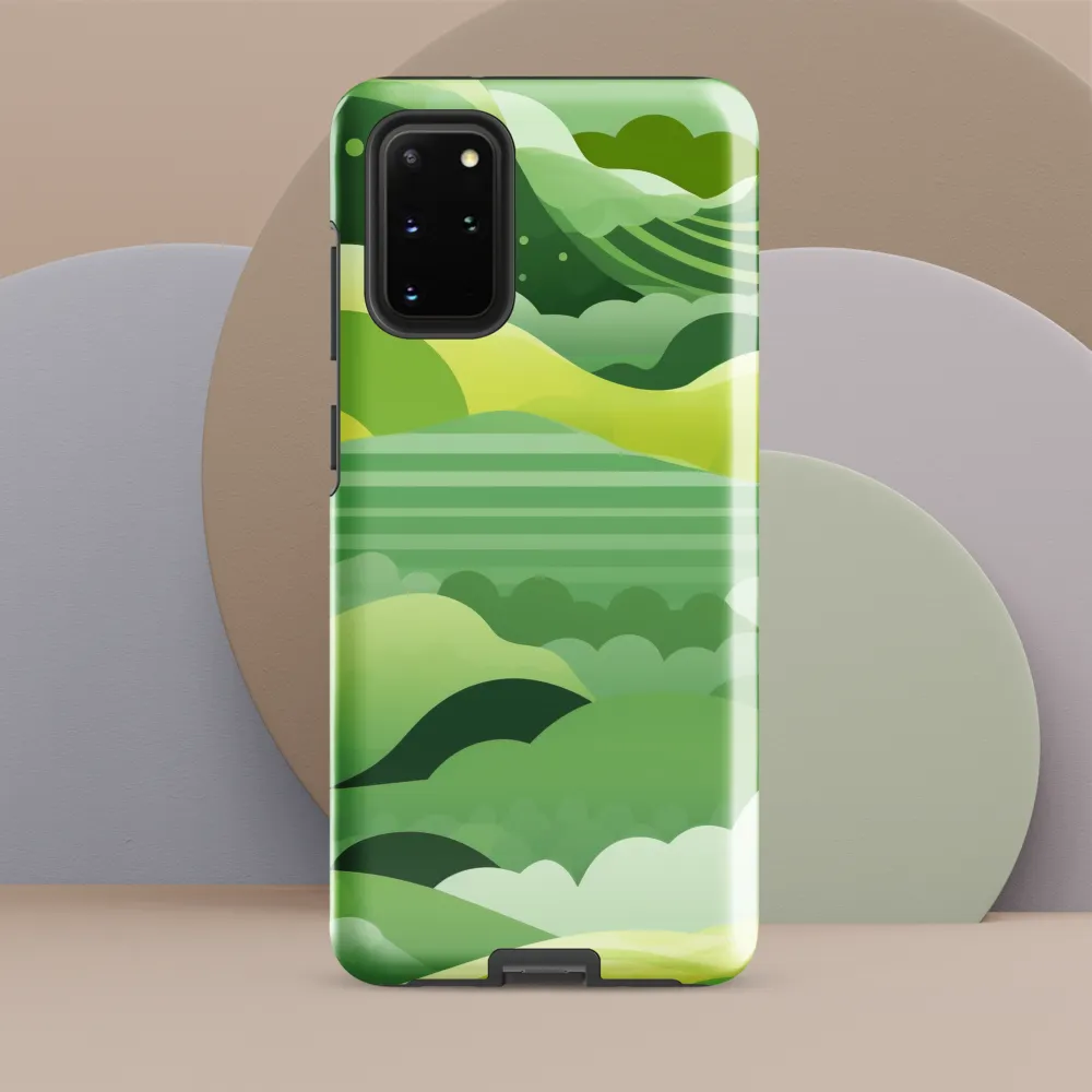 Tranquility in Green Waves