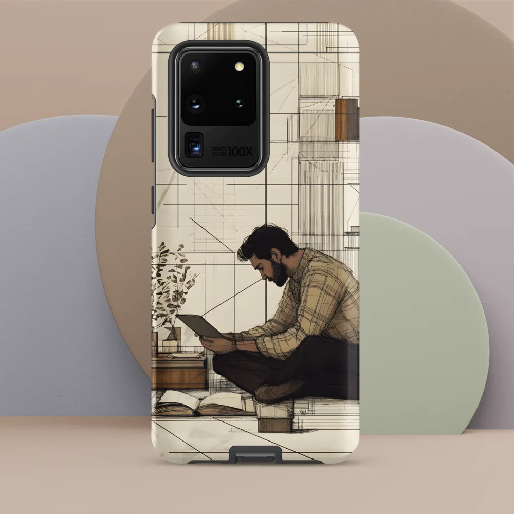 Quiet Reflections in Line | Phone Case |  S20 Ultra | Tough Case | Matte