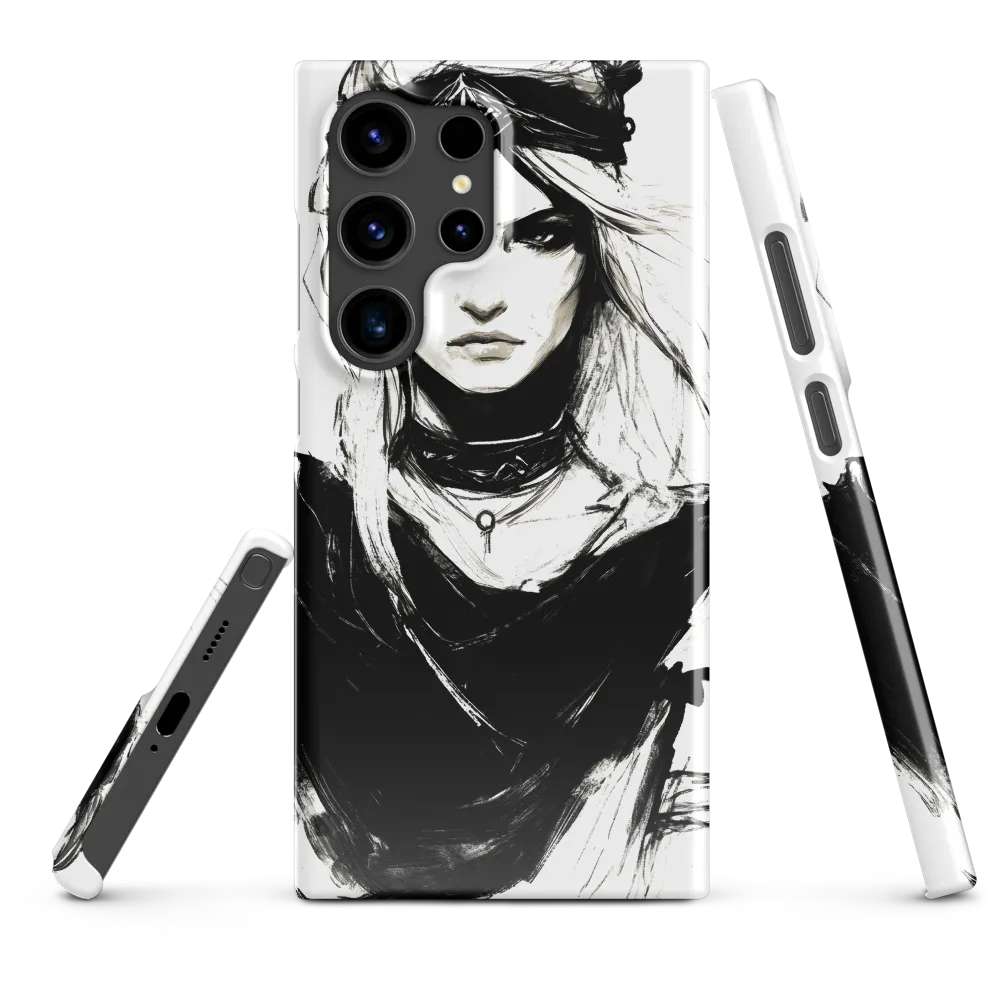 Intense Femininity in Monochrome | Phone Case |  S24 Ultra | Snap Case | Glossy