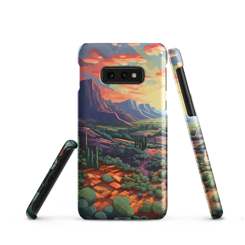 Desert Serenity at Dusk | Phone Case |  S10e | Snap Case | Matte