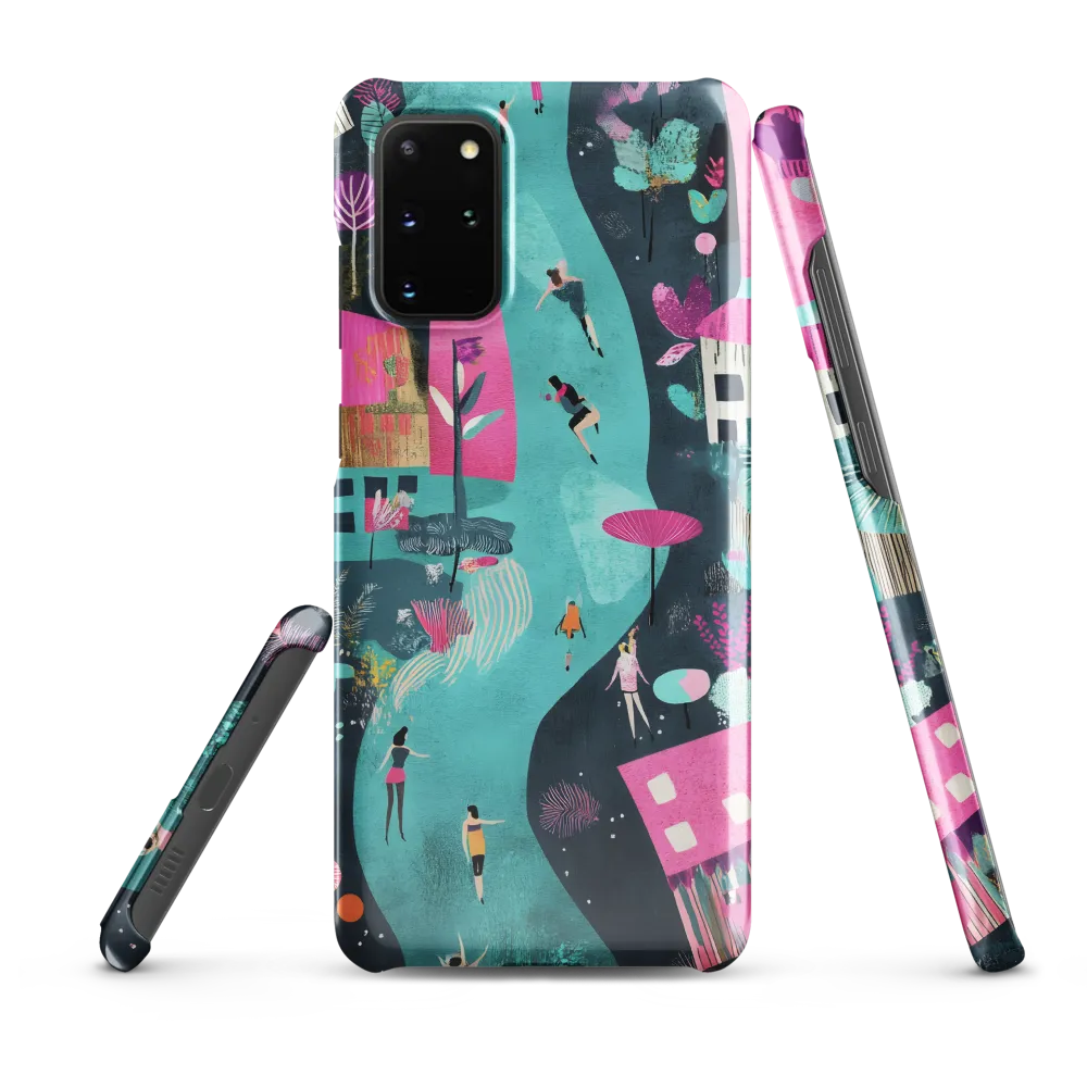 Whimsical Journey Through a Vibrant Landscape | Phone Case |  S20 Plus | Snap Case | Glossy