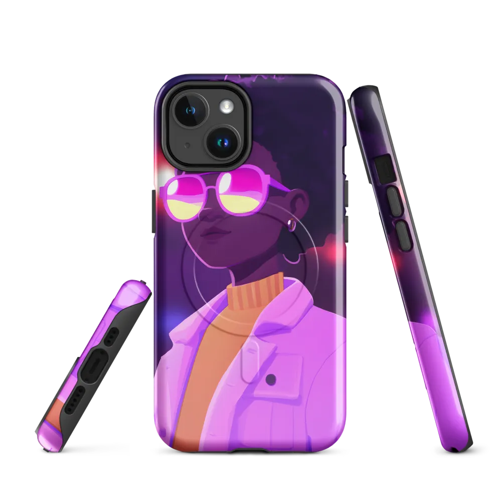 A Vibrant Soul in Shades | Phone Case |  14 | MagSafe® Tough Case | Glossy
