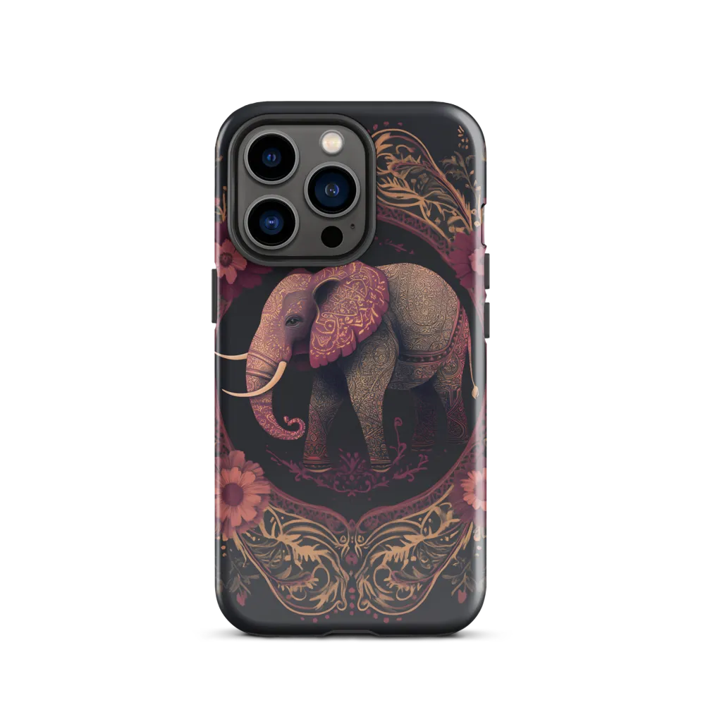 Regal Reverie: The Ornate Elephant | Phone Case |  13 Pro | Tough Case | Glossy