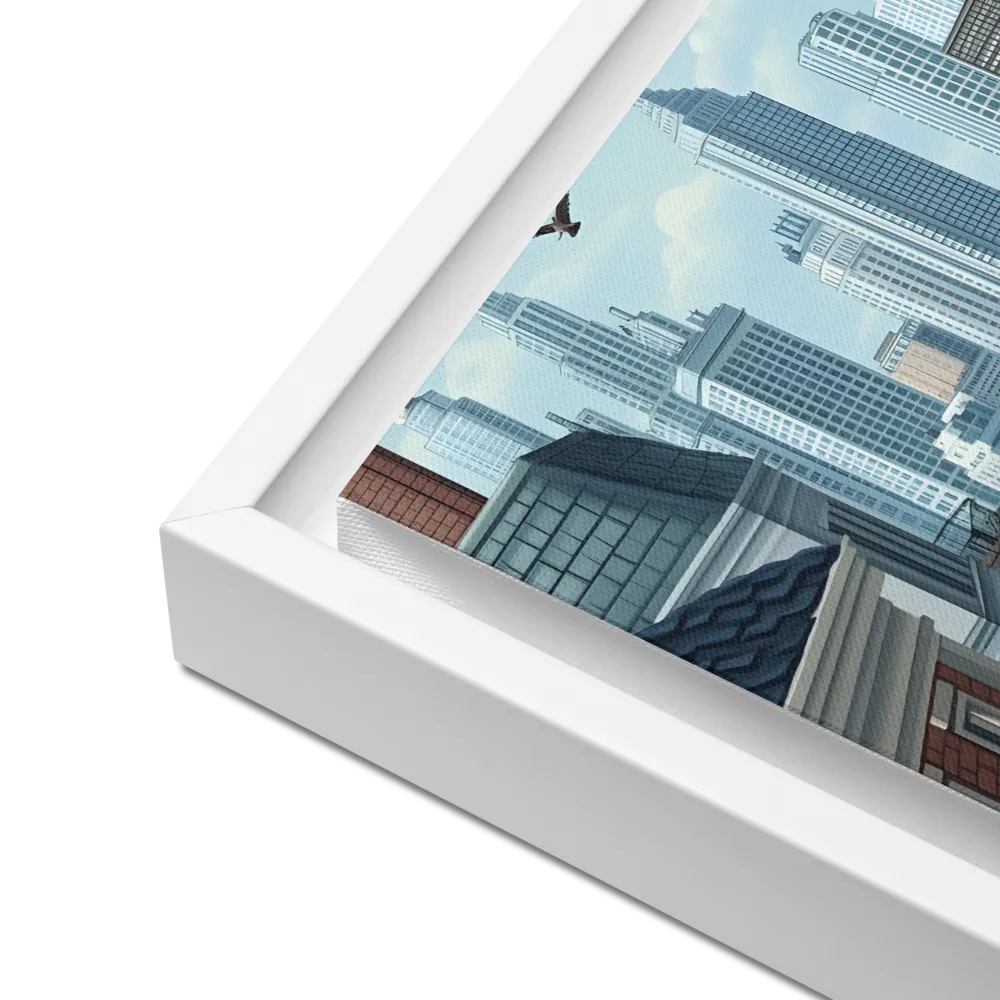 Urban Symphony | Canvas with White Frame | 12″×12″
