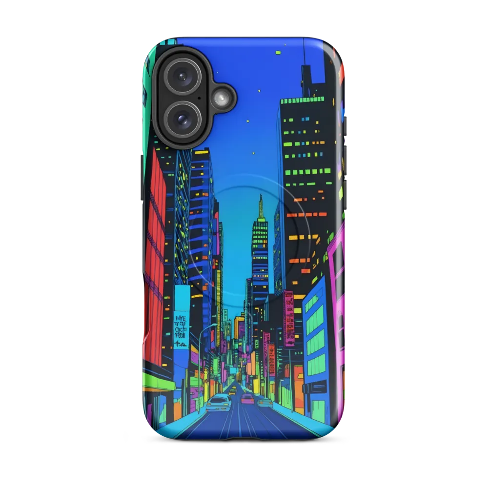 Neon Dreamscape: A Futuristic City at Dusk