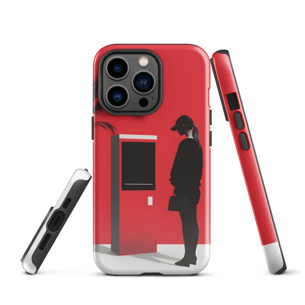 Contemplation in Red | Phone Case |  13 Pro | Tough Case | Glossy