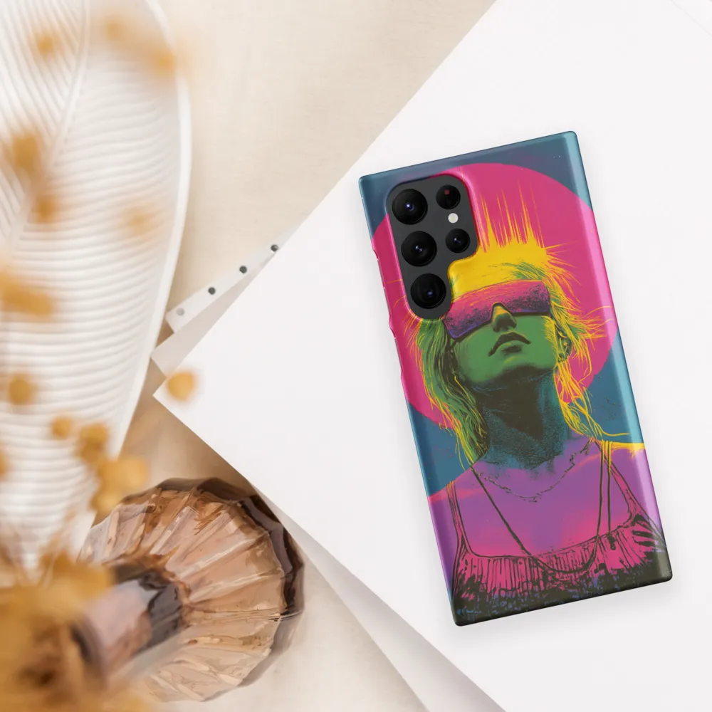 Neon Dreams: Portrait of a Modern Muse | Phone Case |  S22 Ultra | Snap Case | Matte