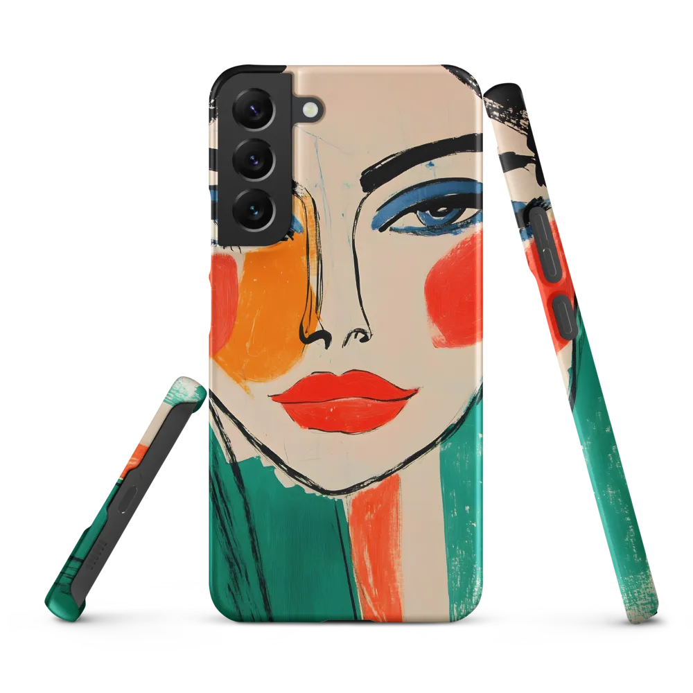 Vivid Portrait of a Modern Muse | Phone Case |  S22 Plus | Snap Case | Matte