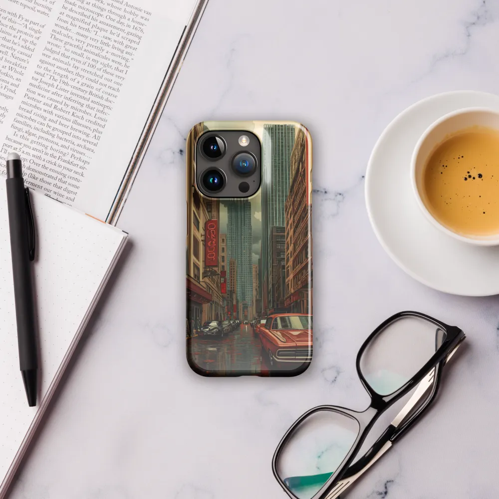 Nostalgic Cityscape: Reflections of a Forgotten Era | Phone Case |  15 Pro | Snap Case | Glossy