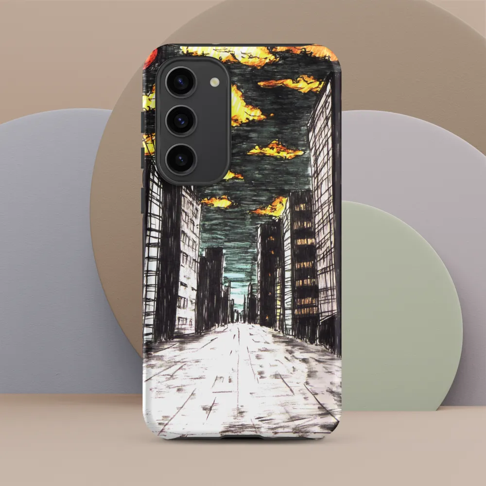 Eclipsed Cityscape