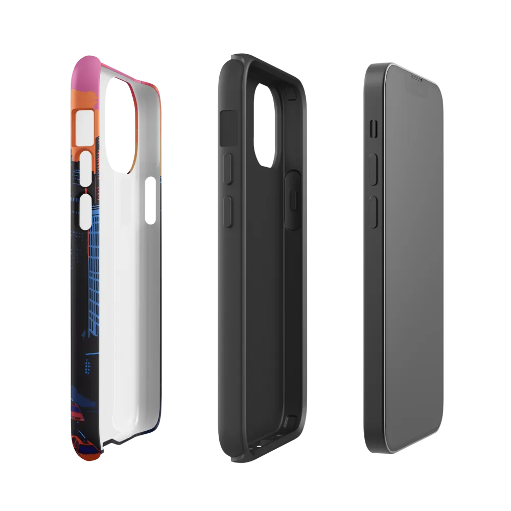 Sunset Over Skyscrapers | Phone Case |  13 mini | Tough Case | Matte